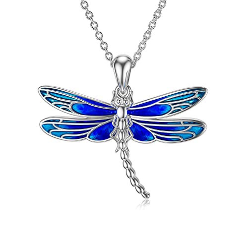enjoylifecreative Libelle Halskette Sterling Silber Tier Kette Libelle Anhänger Schmuck Geschenke für Damen Mädchen Libellen Liebhaber enjoylifecreative Libelle Halskette Sterling Silber Tier Kette Libelle Anhänger Schmuck Geschenke für Damen Mädchen Libellen Liebhaber von enjoylifecreative
