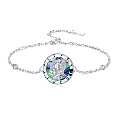 enjoylifecreative Damen Sternzeichen Jungfrau Armband 925er Sterling Silber Virgo Horoskop Abalone Muschel Armkette Sternbild Astrologie Geburtstag Schmuck Geschenke für Frauen Mädchen enjoylifecreative Damen Sternzeichen Jungfrau Armband 925er Sterling Silber Virgo Horoskop Abalone Muschel Armkette Sternbild Astrologie Geburtstag Schmuck Geschenke für Frauen Mädchen von enjoylifecreative