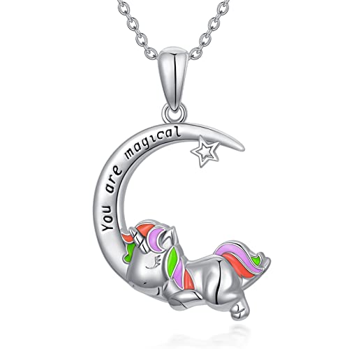 enjoylifecreative Halbmond Einhorn Anhänger Kette, 925 Sterling Silber Einhorn Schmuck Geburtstag Geschenke für Frauen Mädchen Mutter Tochter enjoylifecreative Halbmond Einhorn Anhänger Kette, 925 Sterling Silber Einhorn Schmuck Geburtstag Geschenke für Frauen Mädchen Mutter Tochter von enjoylifecreative