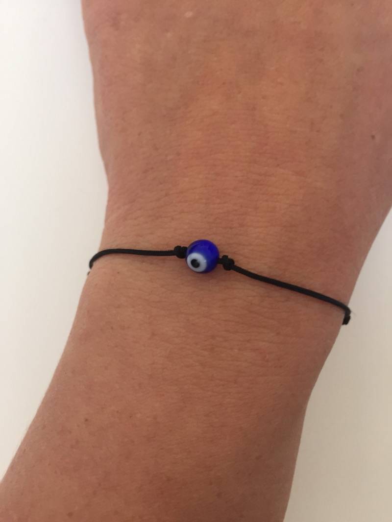 Böses Auge Armband 267 - Kabbalah Glauben Manschette Talisman Positive Energie Geschenk Einstellbar Eitern Aktuelle Womenswear Faux Wildleder von enjoywelrydesign