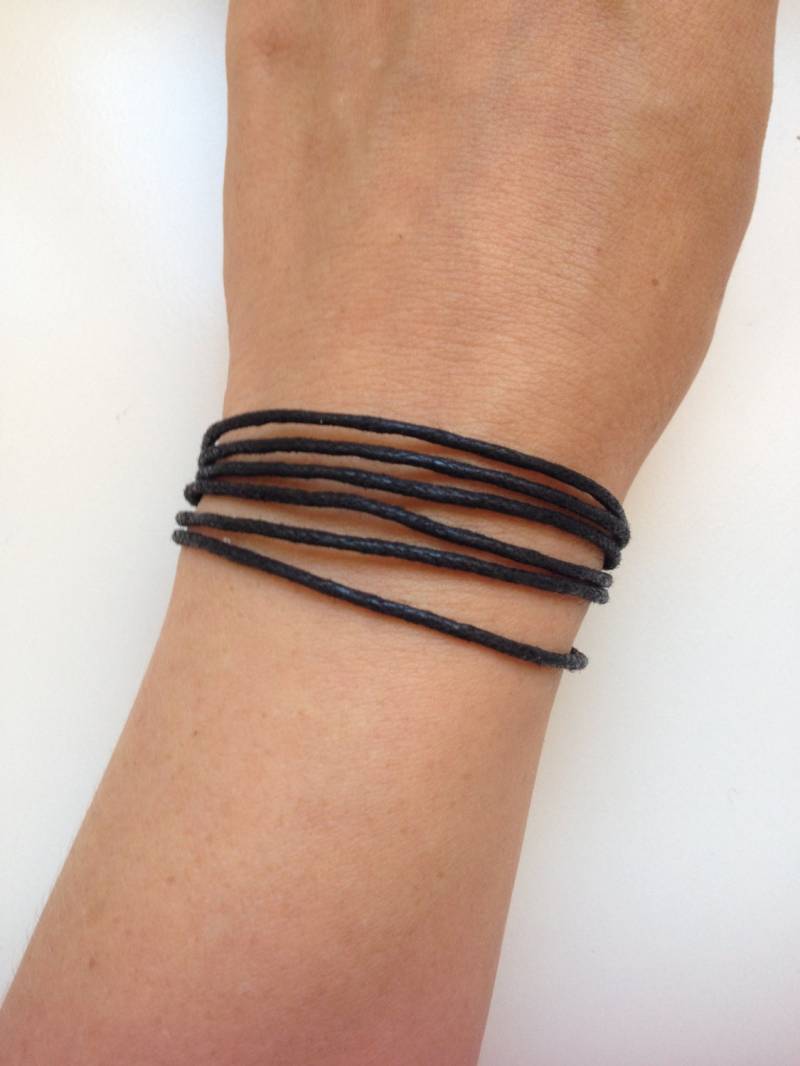 Gewachster Baumwolle Armband 2-Freundschaft Gewachste Manschette Geschenk Einstellbare Aktuelle Womenswear Einzigartige Innovative von enjoywelrydesign