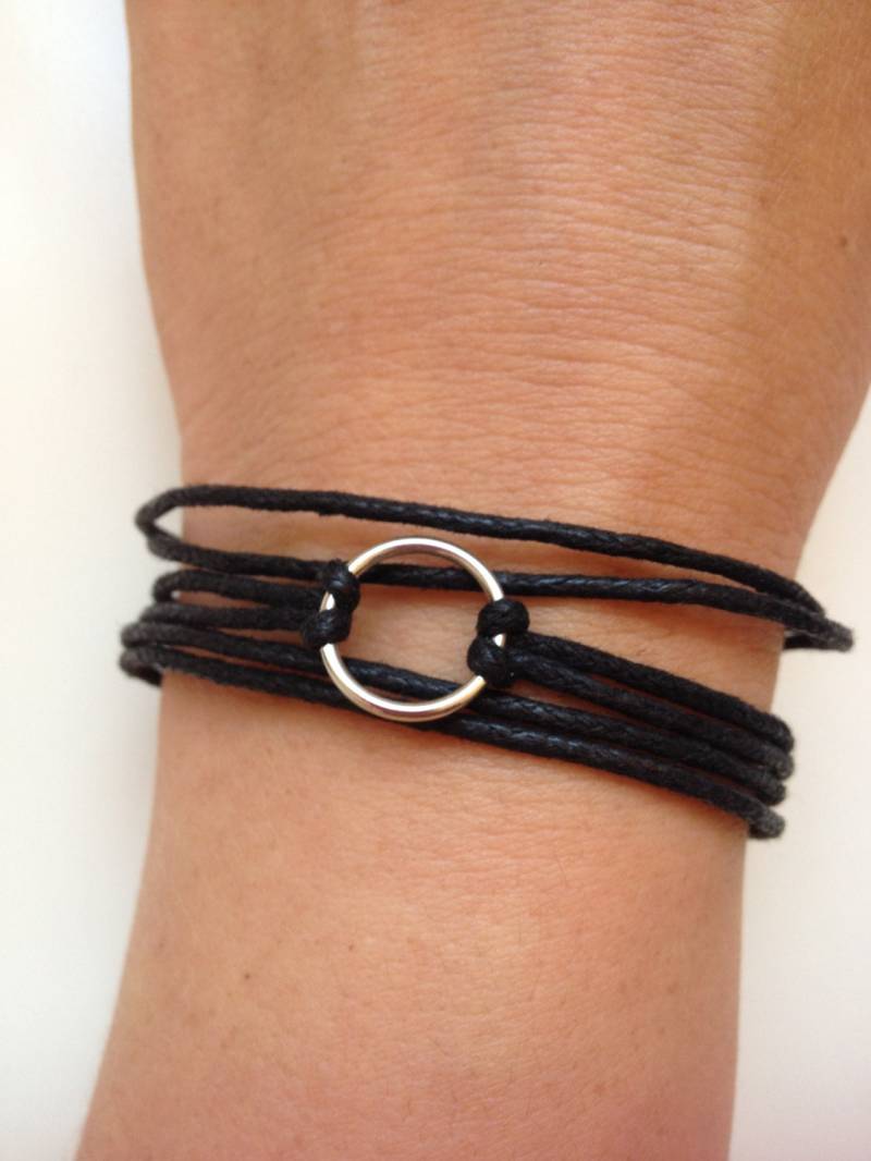 Karma Armband 54 - Gewachste Baumwolle Freundschaft Glaube Manschette Positive Energie Geschenk Verstellbar Aktuelle Damenmode Trendy Einzigartig von enjoywelrydesign