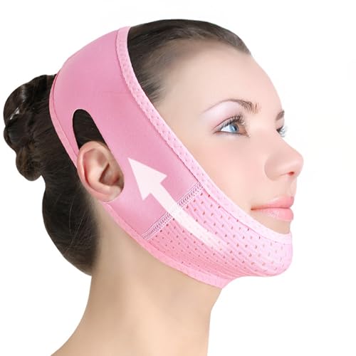 Doppelkinn Entferner V Gesichtsmasken – Wiederverwendbare Face Wrap Lifting-Maske, V-förmiges Kinnband gegen Doppelkinn & schlaffe Haut, Kinnband Schlafapnoe, Gesichtsstraffungsband für Frauen & Männe Doppelkinn Entferner V Gesichtsmasken – Wiederverwendbare Face Wrap Lifting-Maske, V-förmiges Kinnband gegen Doppelkinn & schlaffe Haut, Kinnband Schlafapnoe, Gesichtsstraffungsband für Frauen & Männe von enlik