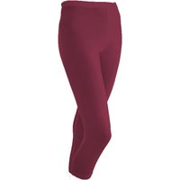 3/4-Seiden-Leggings aus reiner Bio-Seide, himbeere von Waschbär