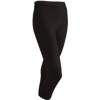 3/4-Seiden-Leggings aus reiner Bio-Seide, onyx von Waschbär