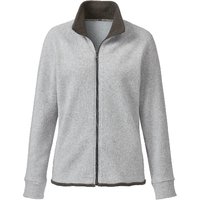 Fleecejacke aus Bio-Baumwolle, grau/anthrazit von Waschbär