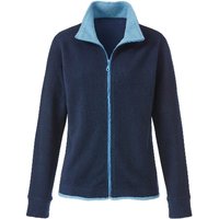 Fleecejacke aus Bio-Baumwolle, nachtblau/jeansblau von Waschbär