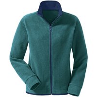 Fleecejacke aus Bio-Baumwolle, petrol/nachtblau von Waschbär