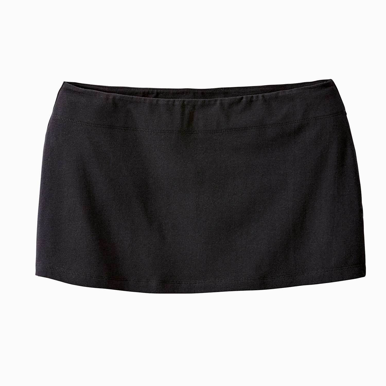 Hüftmini aus Bio-Baumwolle, schwarz 36/38 von Waschbär
