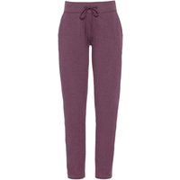 Sweathose im Jogging Style aus Bio-Baumwolle, plum melange von Waschbär