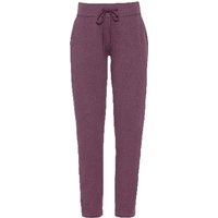 Sweathose im Jogging Style aus Bio-Baumwolle, plum melange von Waschbär