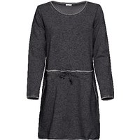 Sweatkleid, Langarm aus Bio-Baumwolle, anthrazit melange von Waschbär