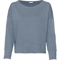 Sweatshirt aus reiner Bio-Baumwolle, rauchblau von Waschbär