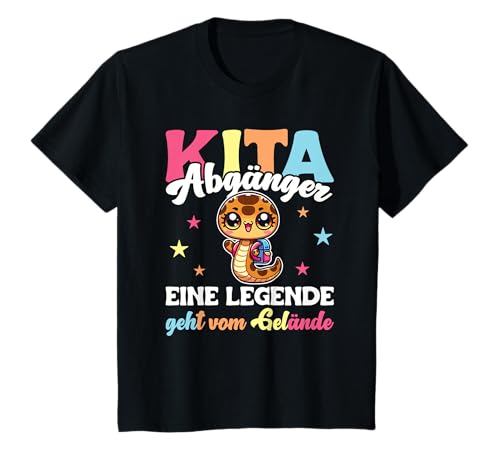 Schlange Einschulung - Abschied Kinder Kita Abgänger 2025 T-Shirt Schlange Einschulung - Abschied Kinder Kita Abgänger 2025 T-Shirt von entdecke Grundschule 1. Klasse Einschulungs Motive