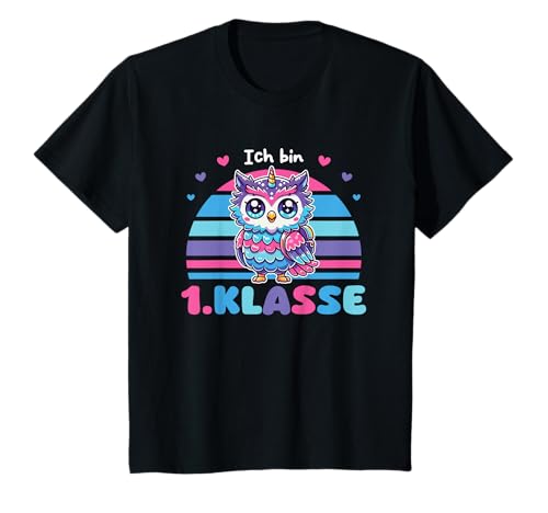 Kinder Ich bin 1. Klasse Schulkind Eule Einschulungs T-Shirt Kinder Ich bin 1. Klasse Schulkind Eule Einschulungs T-Shirt von entdecke Grundschule 1. Klasse Einschulungs Tiere