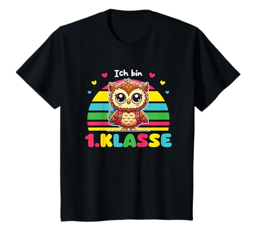 Kinder Ich bin 1. Klasse Schulkind Eule Einschulungs T-Shirt Kinder Ich bin 1. Klasse Schulkind Eule Einschulungs T-Shirt von entdecke Grundschule 1. Klasse Einschulungs Tiere