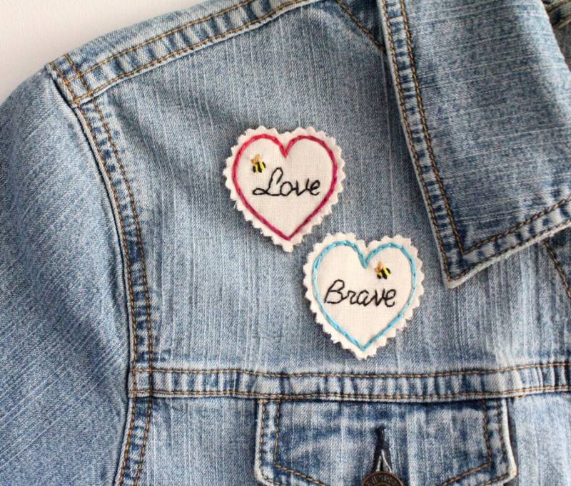 Benutzerdefinierte Hand Genäht Patch. Jacke Hut-Patches. Patches. Zurück Nähen Auf Bleiben Sie Auf Der Sunny Side. Gestickte von ephemeraneedlework
