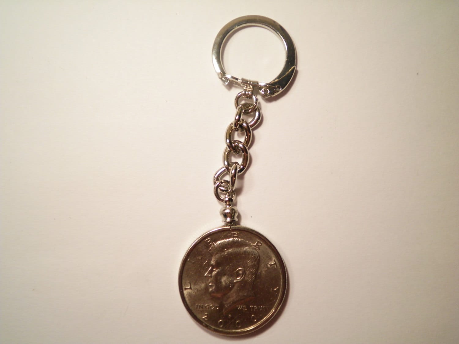 1 Kennedy Halb Dollar Schlüsselanhänger Mit Halben von epicvintagejewelry