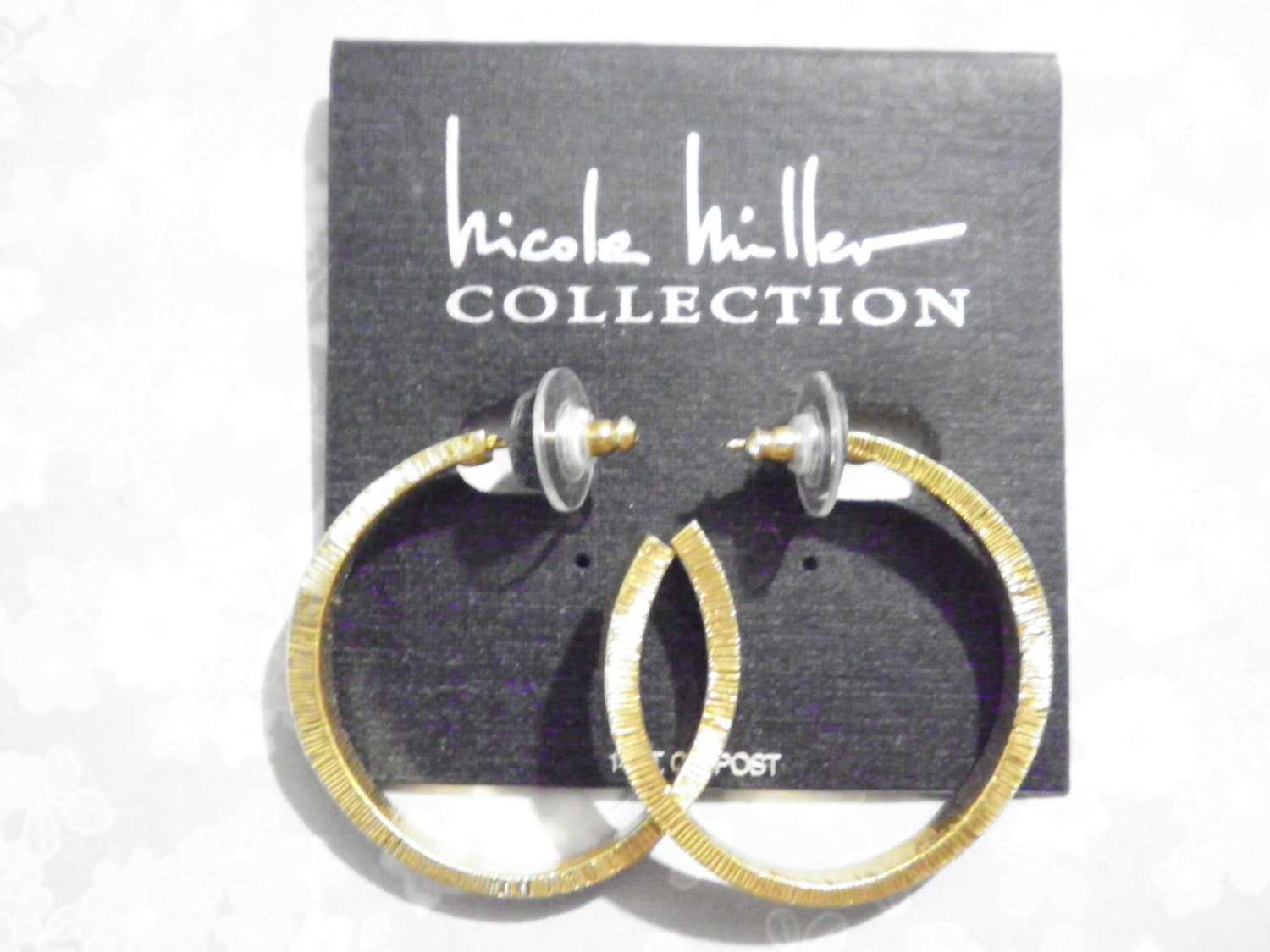 1 Pr. Nicole Miller Vergoldete Ohrringe 1 Pr. Nicole Miller Vergoldete Ohrringe von epicvintagejewelry