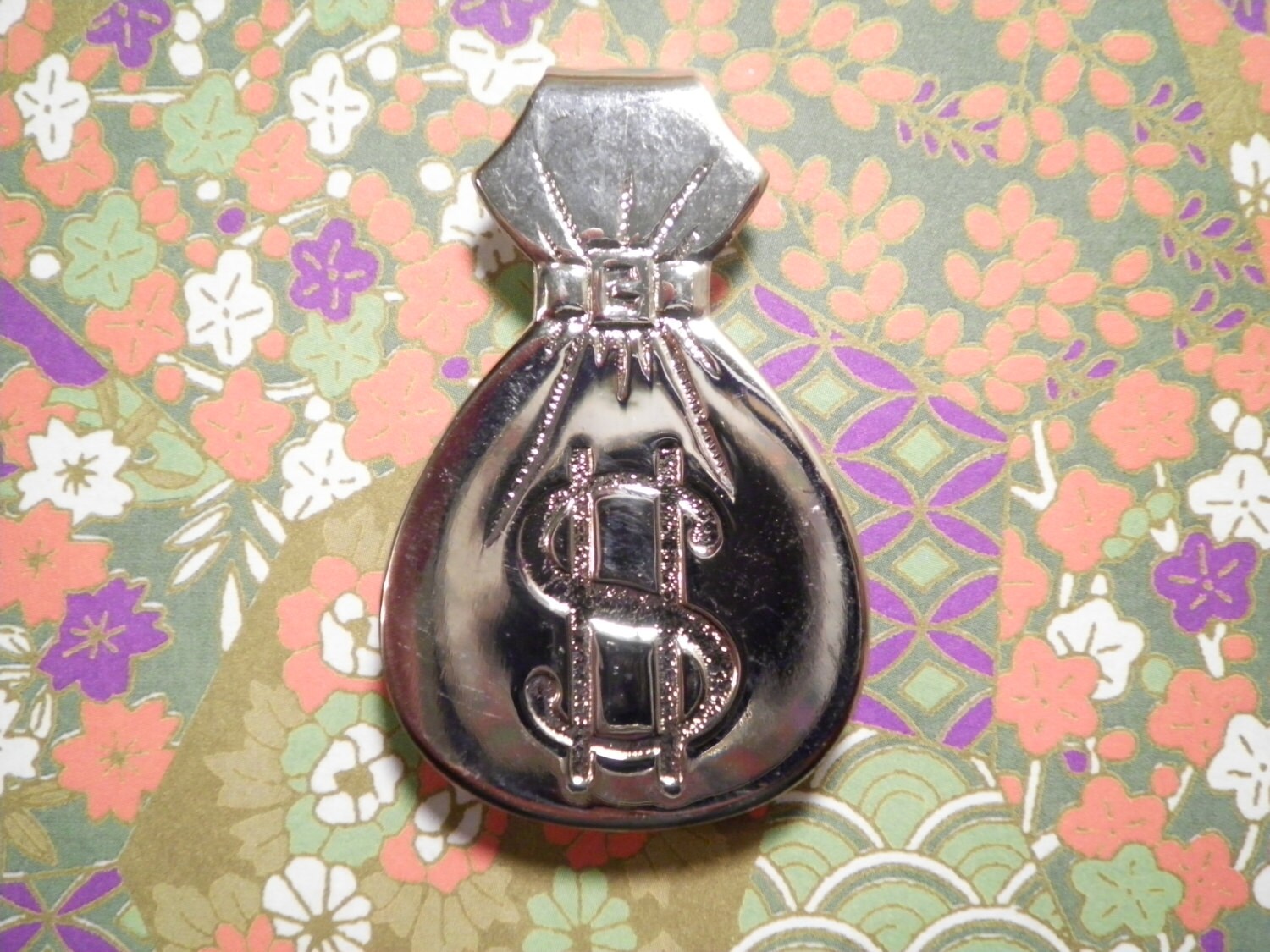 1 Rhodium Versilbert Geld Tasche Geld-Clip 1 Rhodium Versilbert Geld Tasche Geld-Clip von epicvintagejewelry