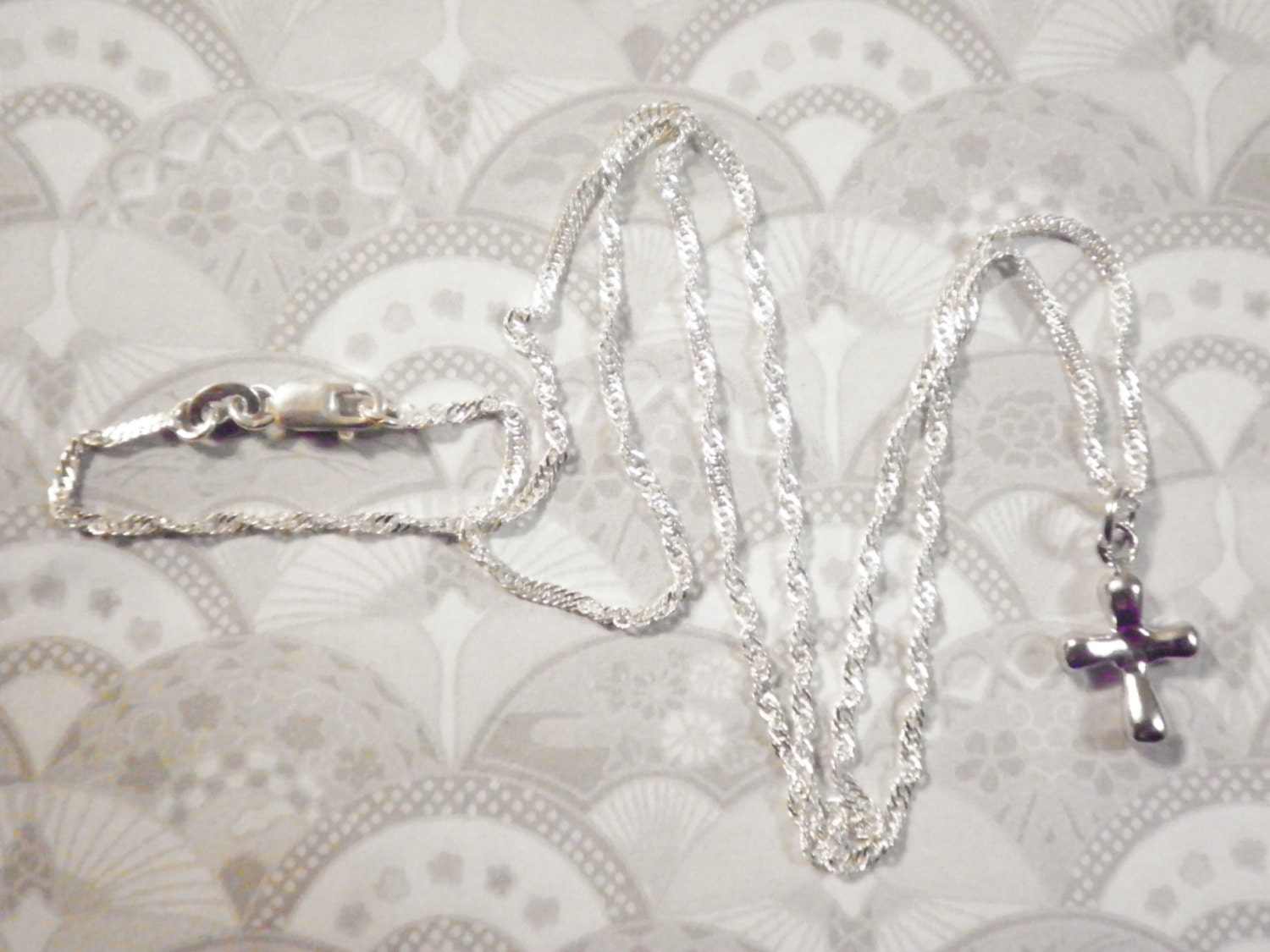 1 Sterling Silber 18 "Halskette Mit Sortierte Kreuz 1 Sterling Silber 18 "Halskette Mit Sortierte Kreuz von epicvintagejewelry