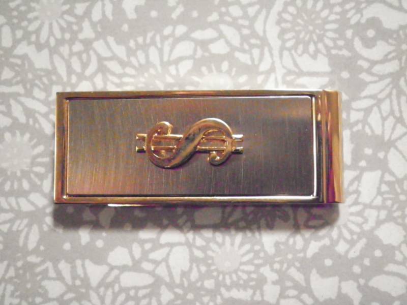 1 Vergoldet Dollar Zeichen Geld Clip von epicvintagejewelry