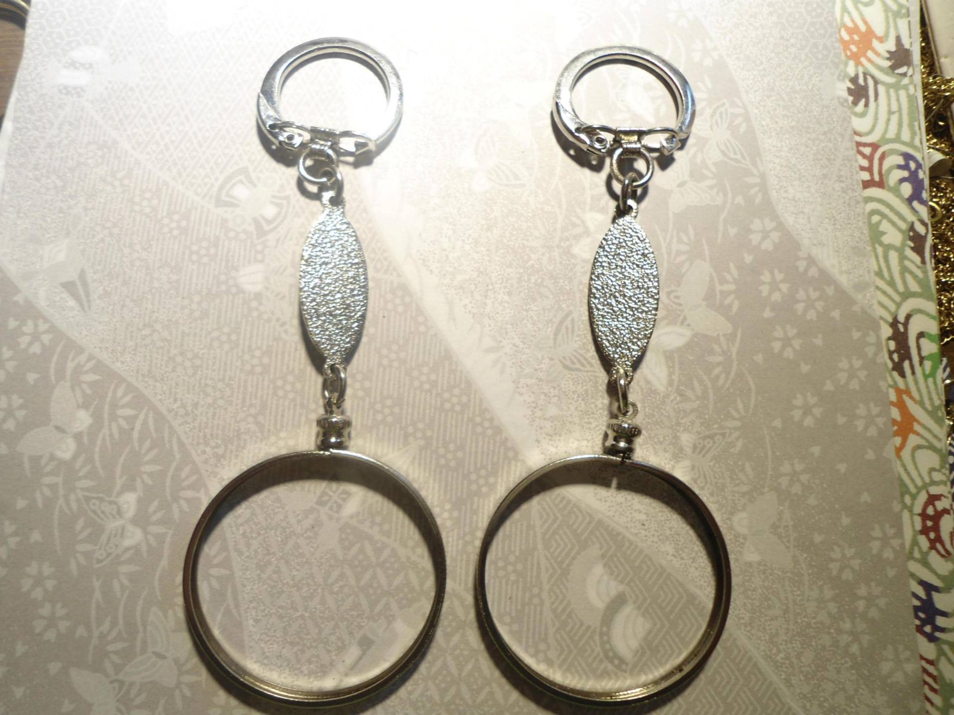 1 Versilbert Eisenhower Morgan Liberty Dollar Schlüsselanhänger von epicvintagejewelry