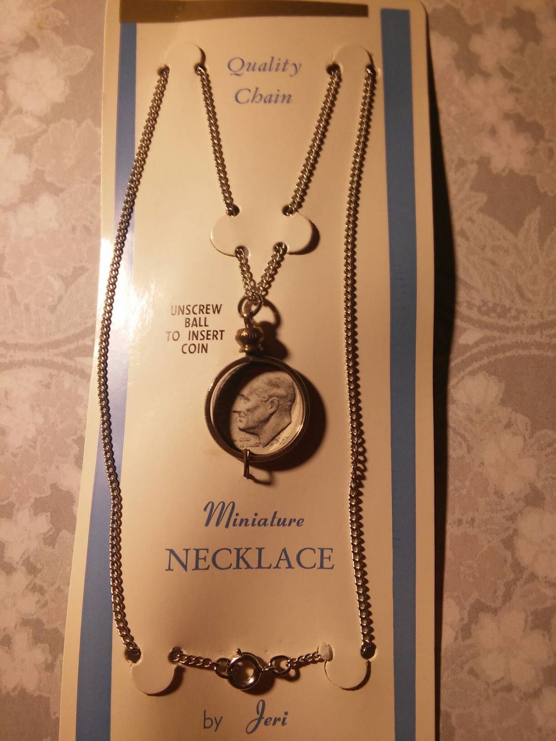 1 Versilberte 18 Zoll U.s. Dime Halskette von epicvintagejewelry