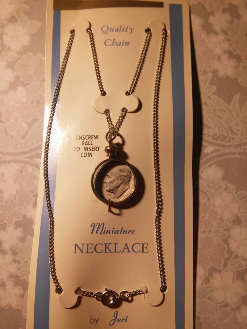 1 Versilberte 18 Zoll U.s. Dime Halskette von epicvintagejewelry