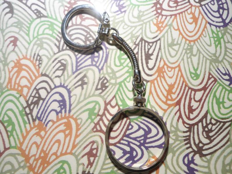 1 Versilberte 26mm Münze Bexel Coin Holder Schlüsselanhänger von epicvintagejewelry