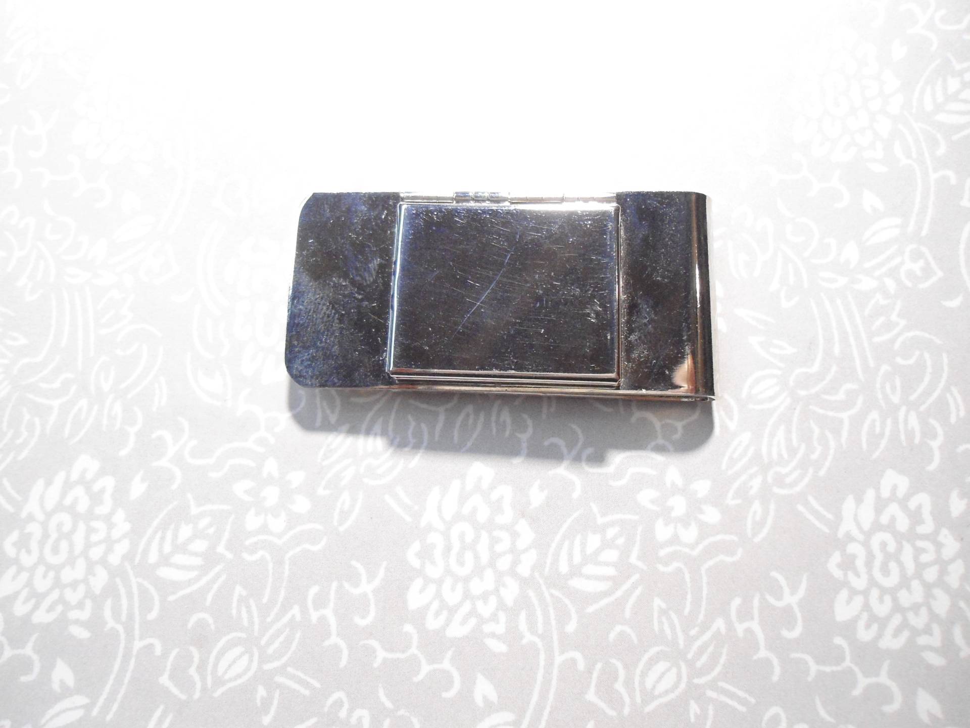 1 Versilberter Bilderrahmen Geldklammer von epicvintagejewelry