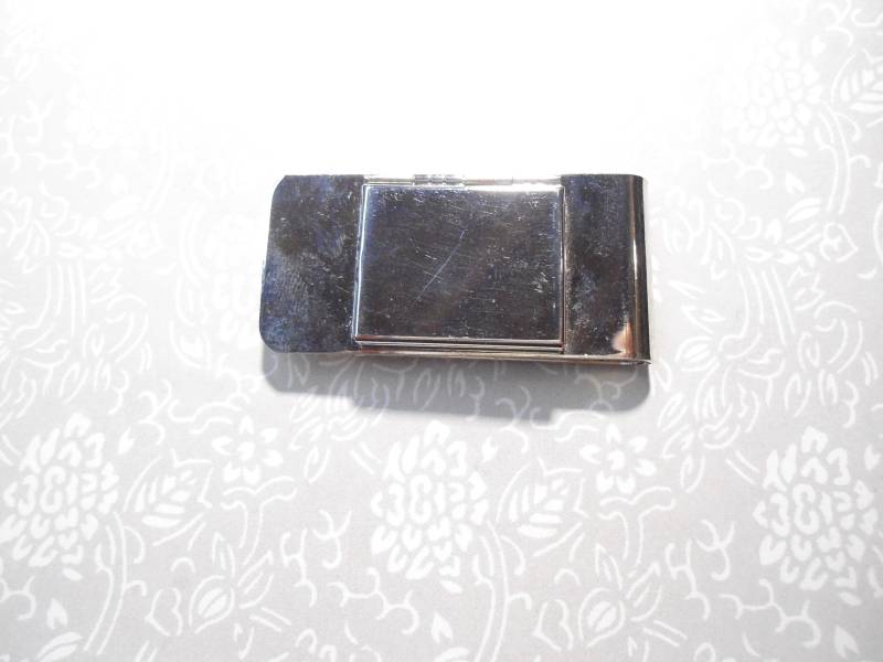 1 Versilberter Bilderrahmen Geldklammer von epicvintagejewelry