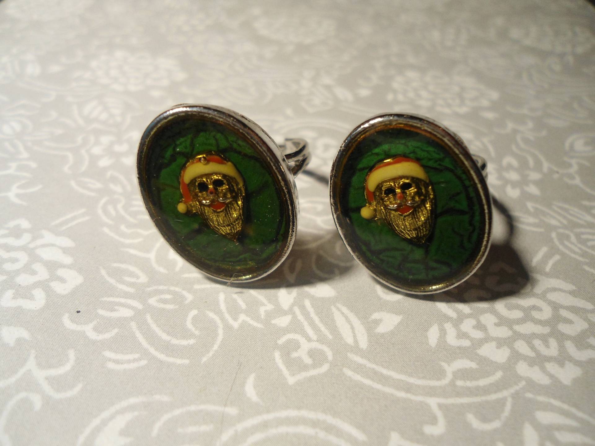 1 Versilberter Verstellbarer Weihnachtsmann Stimmungsring 1 Versilberter Verstellbarer Weihnachtsmann Stimmungsring von epicvintagejewelry