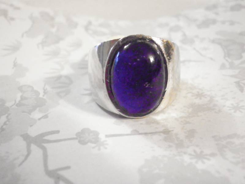 1 Vintage Versilberter Stimmungsring Bitte Größe Angeben. 9. 10 Oder 11 Geben Sie Die Benötigte An von epicvintagejewelry