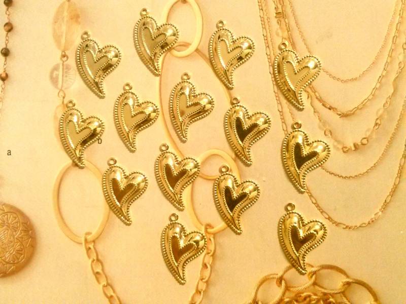 14 Vergoldet Herz-Anhänger 14 Vergoldet Herz-Anhänger von epicvintagejewelry