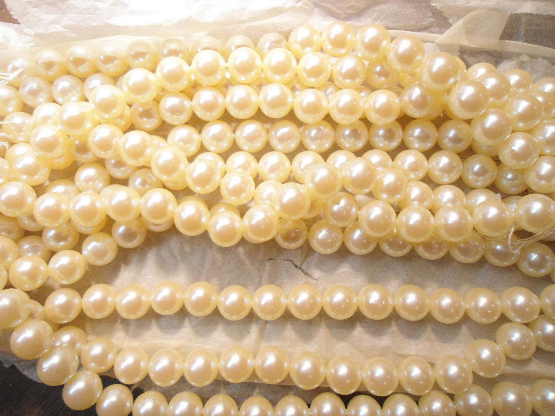 2-30" Stränge 12mm Perlenfarbe Perlen Simulant Halsketten 2-30" Stränge 12mm Perlenfarbe Perlen Simulant Halsketten von epicvintagejewelry