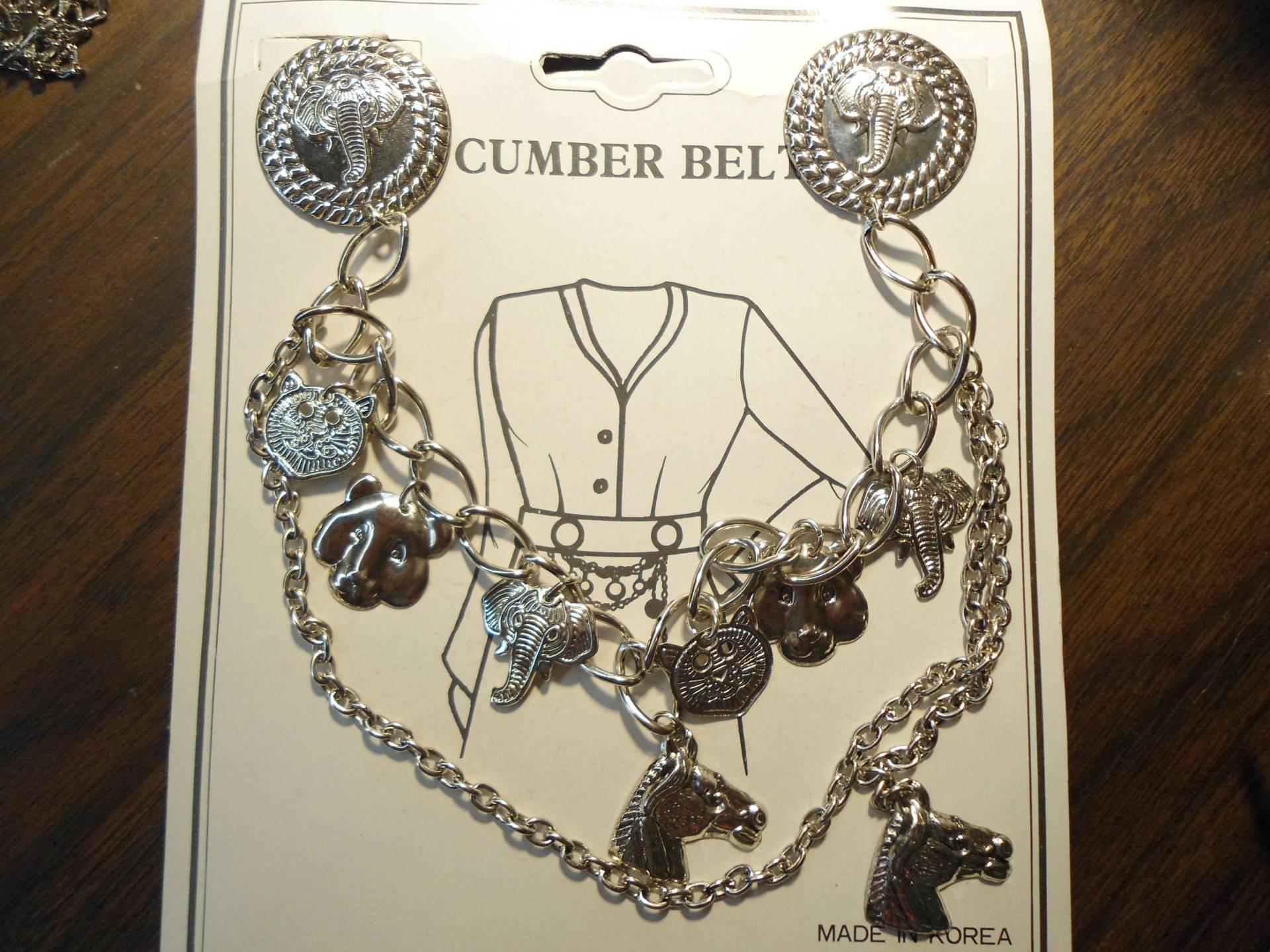 2 Sets Versilberter Tier Charm Cumber Gürtel Embelishments 2 Sets Versilberter Tier Charm Cumber Gürtel Embelishments von epicvintagejewelry