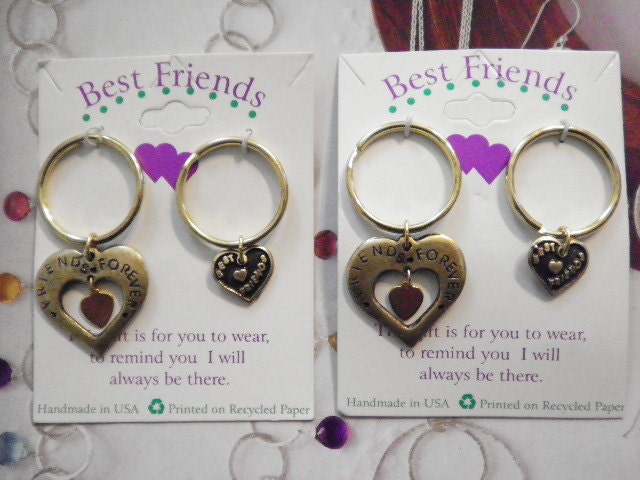 2 Vintage Vergoldet Beste Freunde Herz Für Immer Schlüsselanhänger 2 Vintage Vergoldet Beste Freunde Herz Für Immer Schlüsselanhänger von epicvintagejewelry