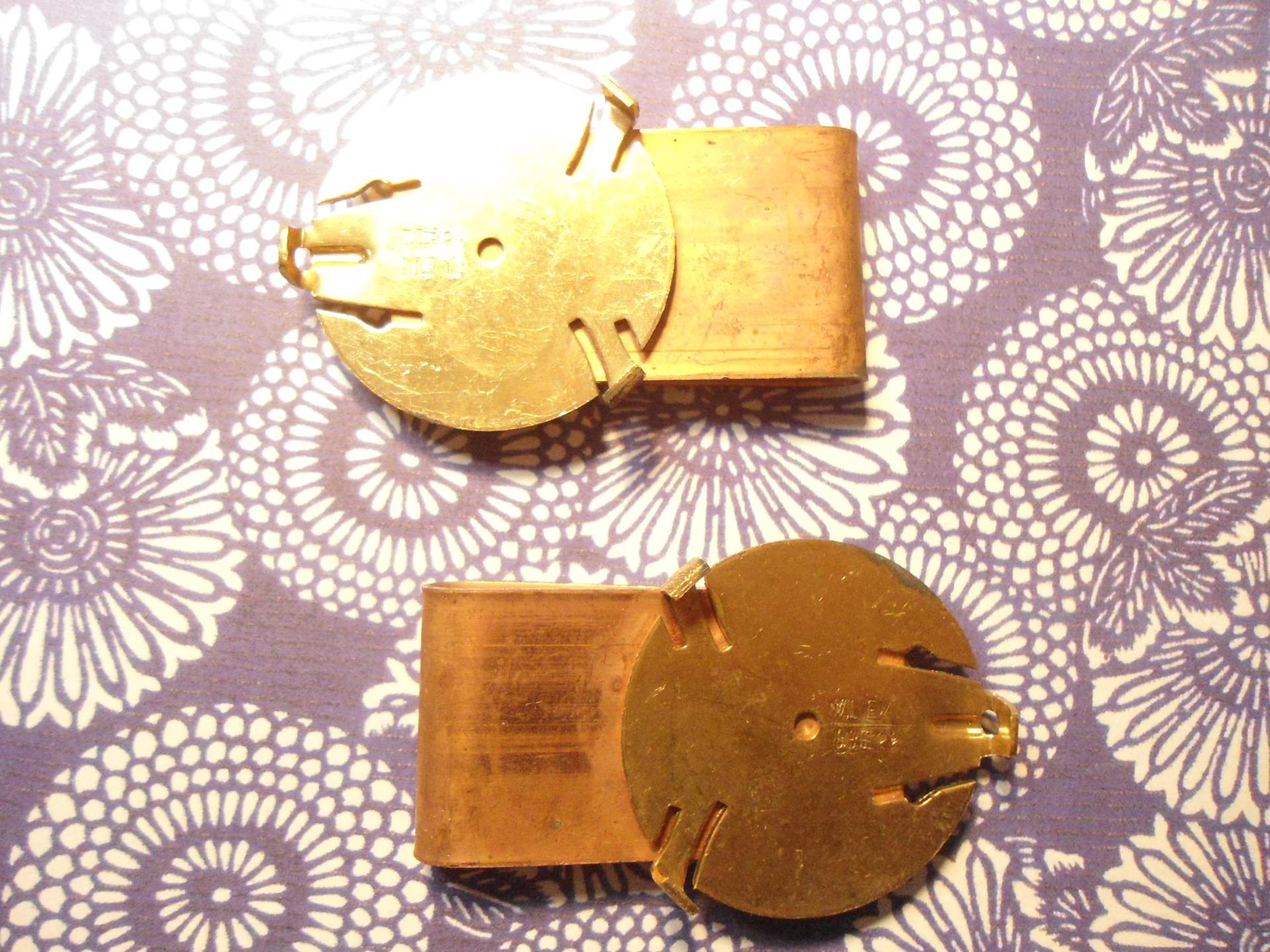 3 Vintage Messing Verkupferte Eisenhower Dollar Geldklammern 3 Vintage Messing Verkupferte Eisenhower Dollar Geldklammern von epicvintagejewelry