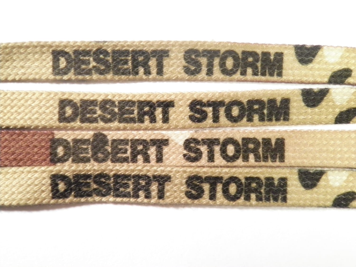 4 Prs. Original Wüste Sturm Shoelaces Lanyards Schnüre 4 Prs. Original Wüste Sturm Shoelaces Lanyards Schnüre von epicvintagejewelry