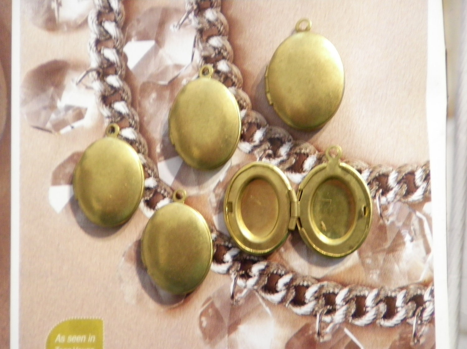 5 Vintage Messing 16x20mm Oval Medaillons 5 Vintage Messing 16x20mm Oval Medaillons von epicvintagejewelry