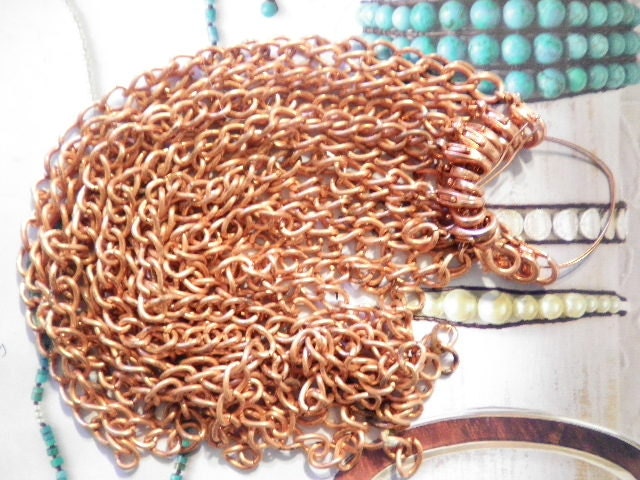 6 Kupferüberzogene 18-1/2" Bettelarmbänder 6 Kupferüberzogene 18-1/2" Bettelarmbänder von epicvintagejewelry