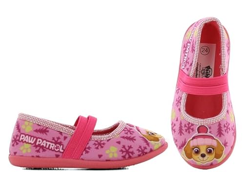 Disney FROZEN Hausschuhe Mädchen 2 bis 8 Jahre Warme Pantoffeln Anna und Elsa Motiv Kindergarten Freizeitschuhe ideal für Schule (Rosa, EU Schuhgrößensystem, Kleinkind, Damen, Numerisch, M, 25) von eplusm