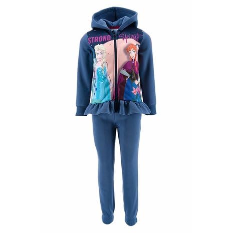 Disney Frozen Elsa und Anna Jogginganzug Mädchen Trainingsanzug, Warm Winter Jogginghose und Kapuzenpullover und Reissverschluss Eiskönigin geschenk (DE/NL/SE/PL, Numerisch, 104, Regular, Grün) von eplusm