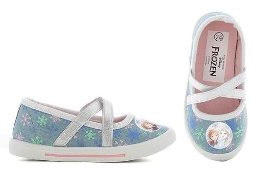 Disney Frozen Hausschuhe Mädchen Warme Pantoffeln Anna und Elsa Motiv Freizeitschuhe Slippers ideal für Kindergarten Schule Gr. 24-32 (Frozen, EU Schuhgrößensystem, Kleinkind, Numerisch, M, 30) von eplusm