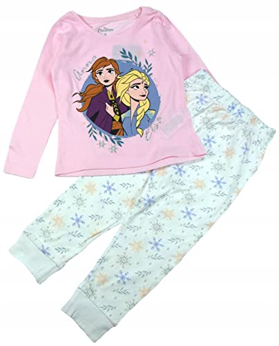 Disney Frozen Mädchen Kurze Pyjama Set ELSA und Anna Mädchen Schlafanzug, Zweiteiliger Kurze Ärmel Baumwolle Schlafanzüge 98-128cm Größe Frühling Sommer Bekleidung Nachtwäsche Geschenke (128, Rosa) von eplusm