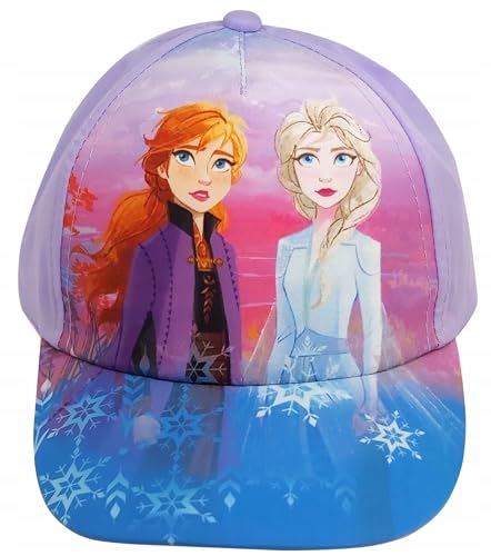 Disney Frozen Sonnenhut Mädchen, Baseballcap Kinder Mädchen ELSA und Anna Sonnenhut Kinder Mädchen Jungen ab 2-10 Jahren (as3, Numeric, Numeric_54, 10_Years, lila) von eplusm