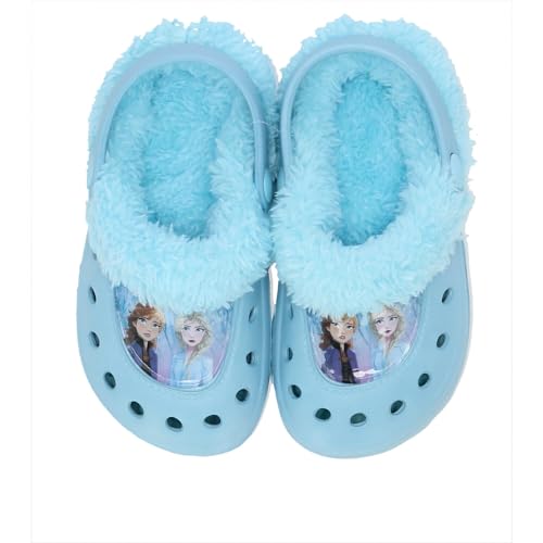 Frozen Die Eiskönigin Mädchen Clogs | Kinder Hausschuhe | Schuhe für den Strand | Pool | Schwimmbad (Mehrfarbig, Numeric_22) (türkis, EU Schuhgrößensystem, Kleinkind, Numerisch, M, 29, 23) von eplusm