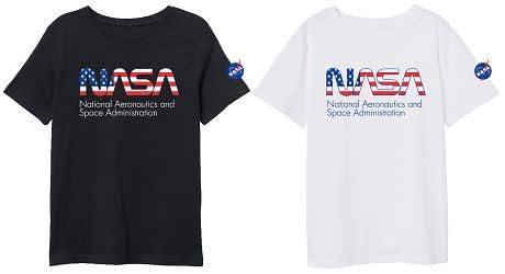 NASA Schlafanzug für Jungen - Kinder Pyjama Set Kurzarm Jungen Schlafanzug pjs Sommer 134-164 cm Kinder nachtwäsche T-Shirt und Shorts (DE/NL/SE/PL, Numerisch, 146, 152, Regular, Weiss(2er-Tshirt)) von eplusm