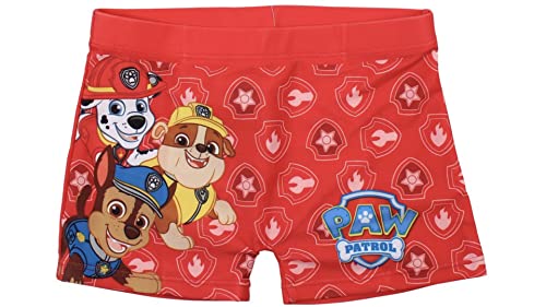 Paw Patrol Badeboxer in verschiedenen Designs (122-128, rot) von eplusm